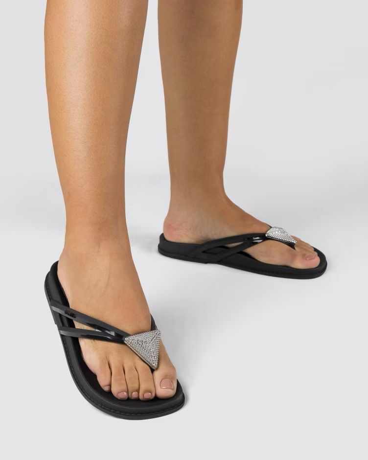 Sandalias Grendha Luxo Rast Negro