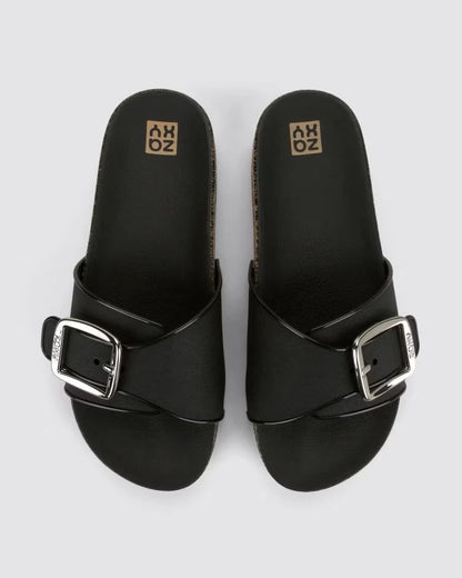 Sandalias Zaxy Hug Slide Negro 19114