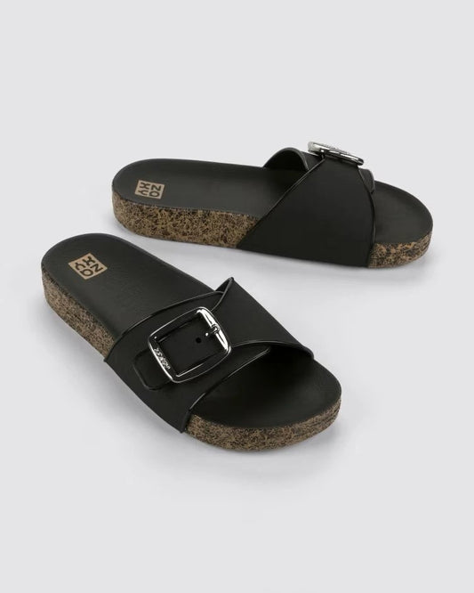 Sandalias Zaxy Hug Slide Negro 19114