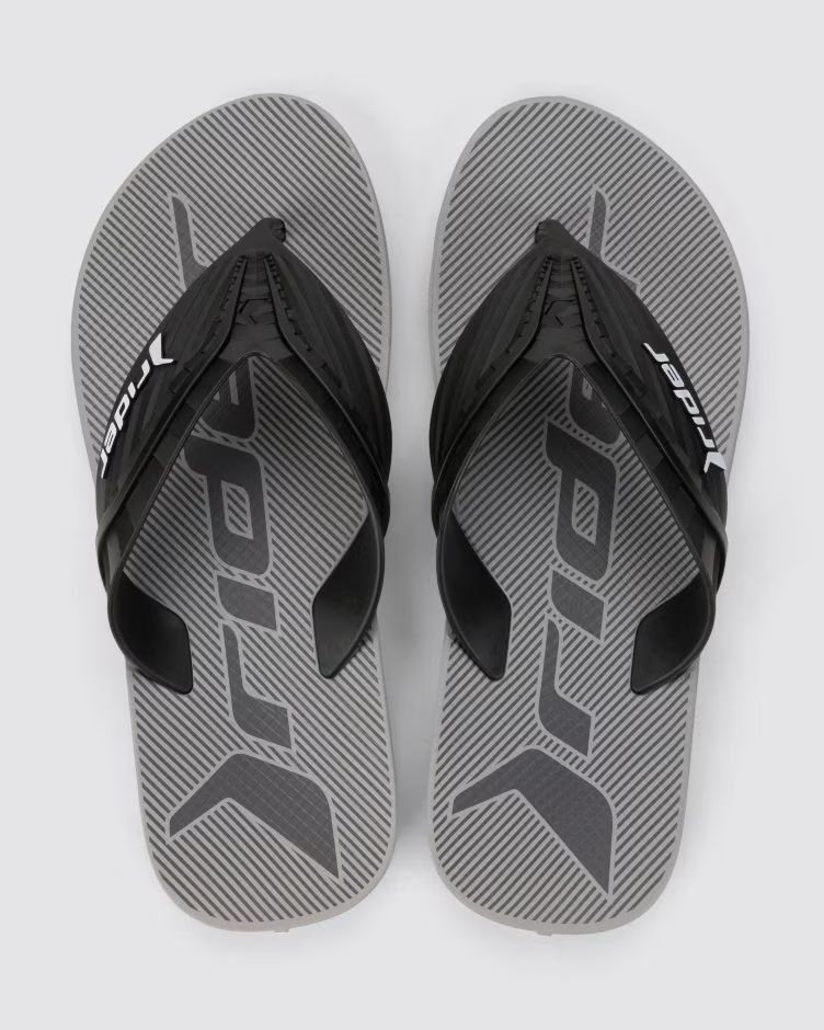 Sandalias Rider Way LogoMania Gris/Negro