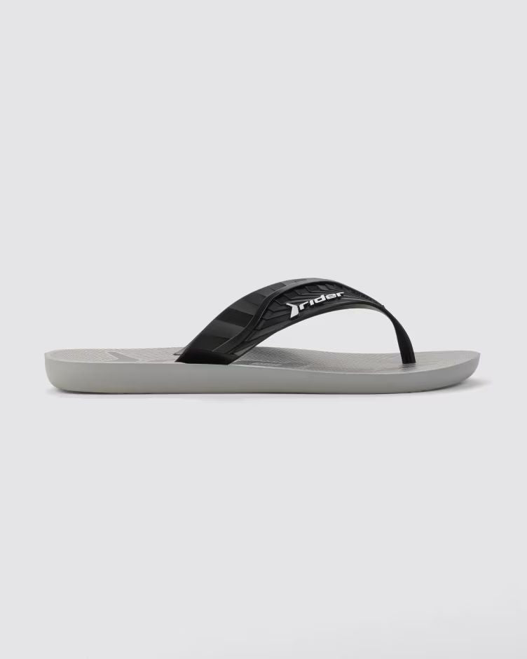 Sandalias Rider Way LogoMania Gris/Negro