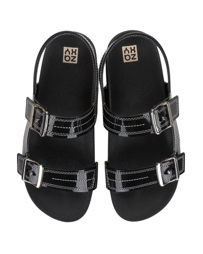 Sandalias Zaxy Line Papete Negro 19119